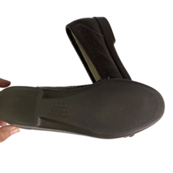 SAS Crocodile Embossed Leather Moccasin Loafer Size 6 - Picture 8 of 8